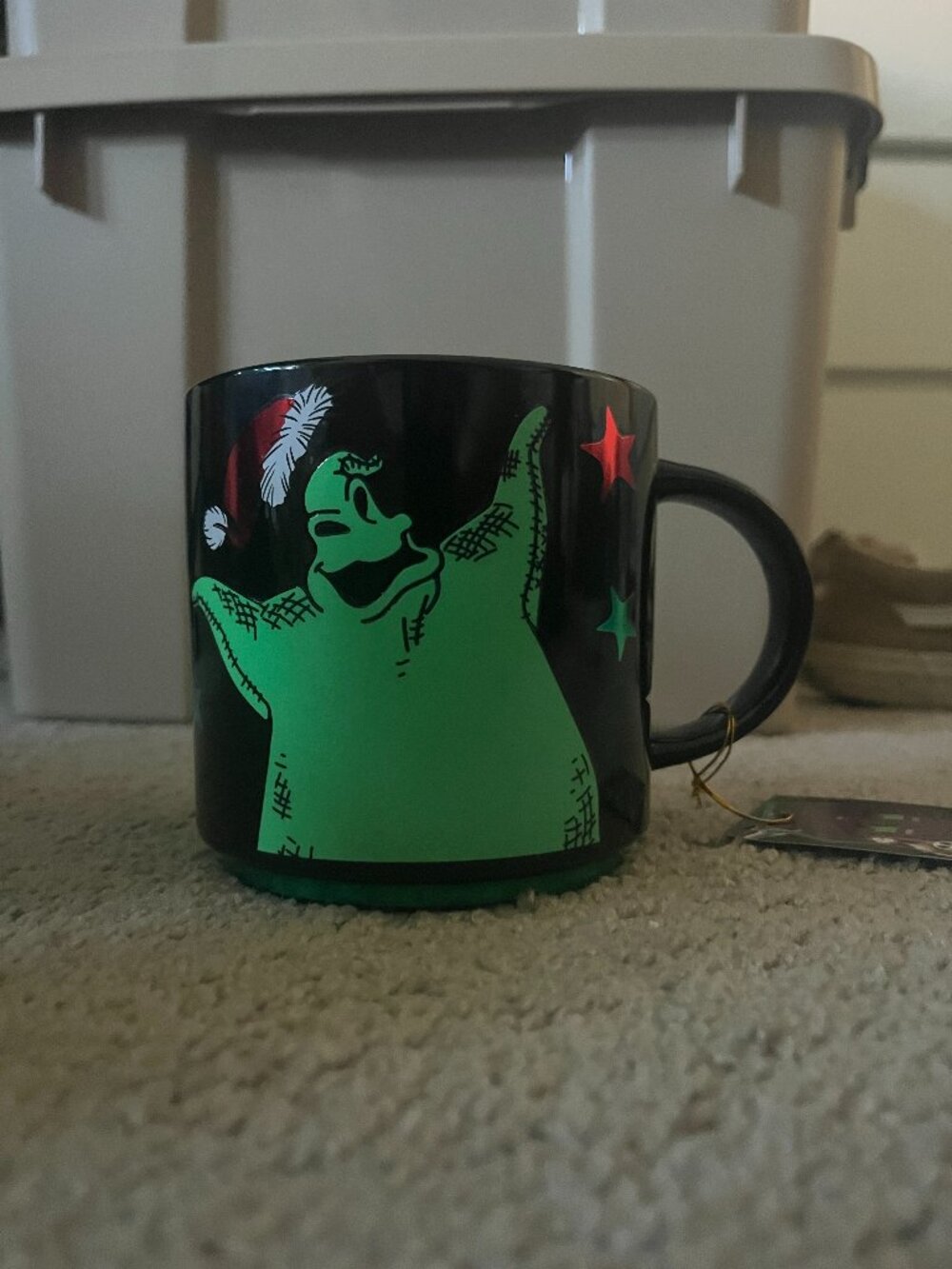 The Nightmare Before Christmas Oogie Boogie Holiday Glow-in-the-Dark Mug